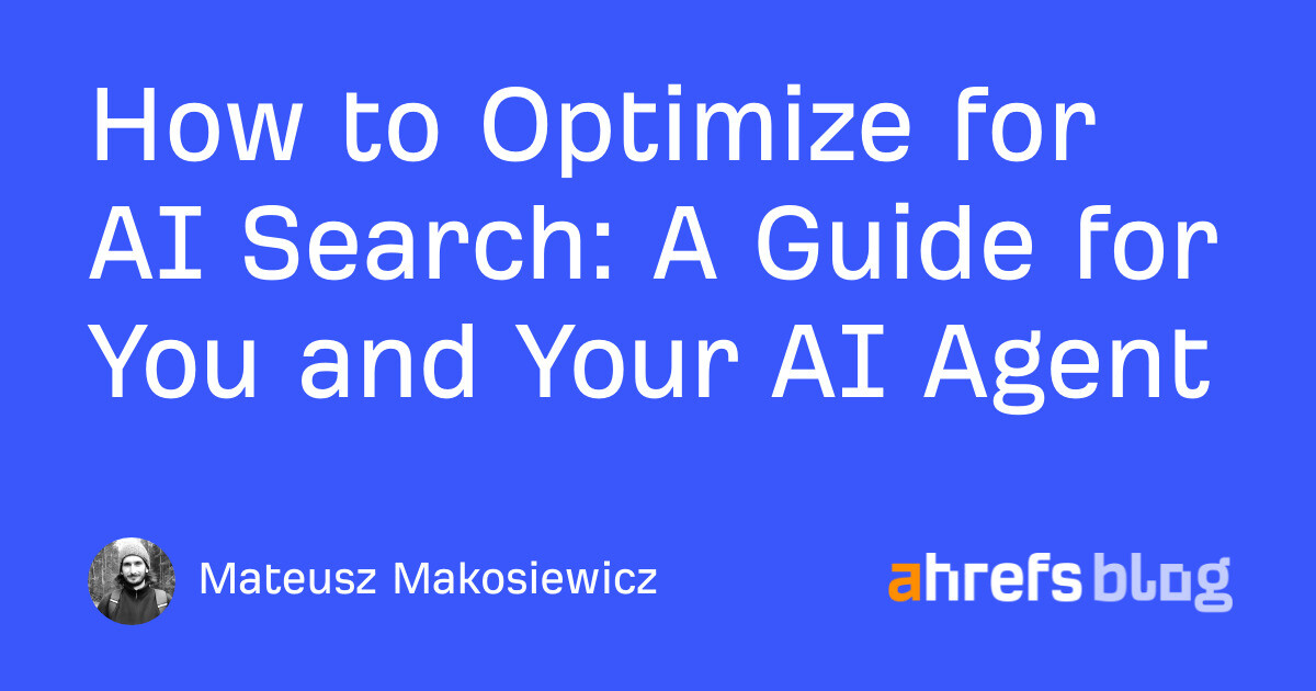 A Guide for You and Your AI Agent